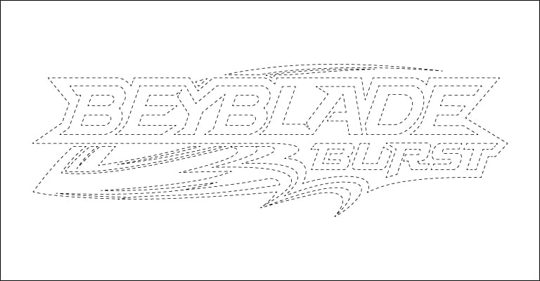 Beyblade Burst Logo Tracing