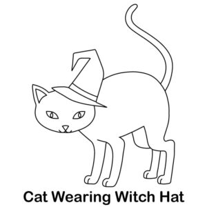 Cat With Witch Hat