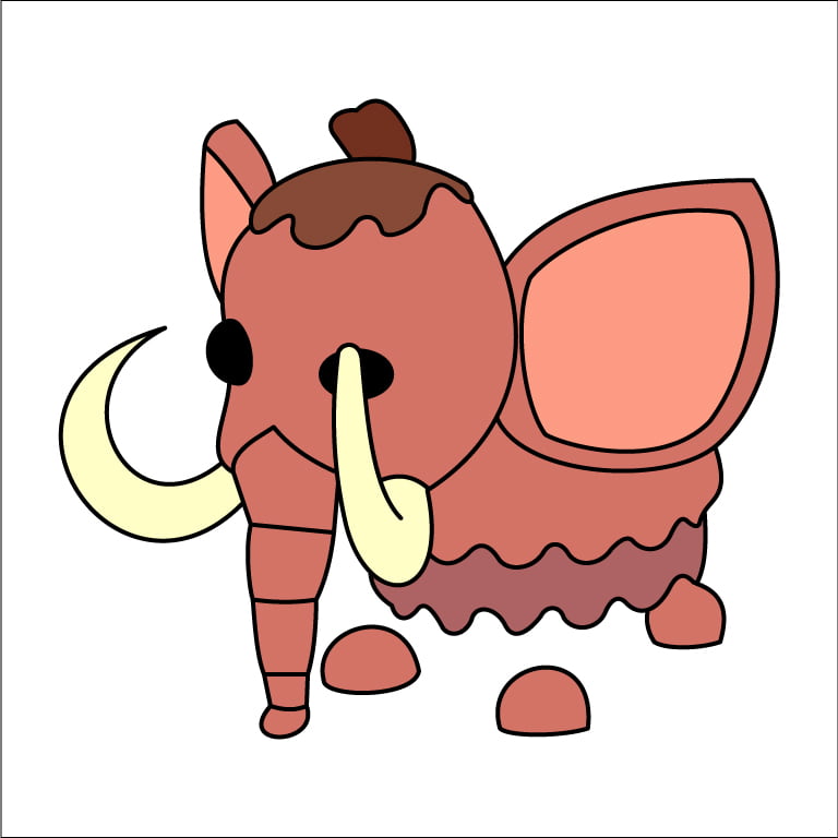 Adopt Me Woolly Mammoth Coloring Page From Roblox - Drawing Gallery