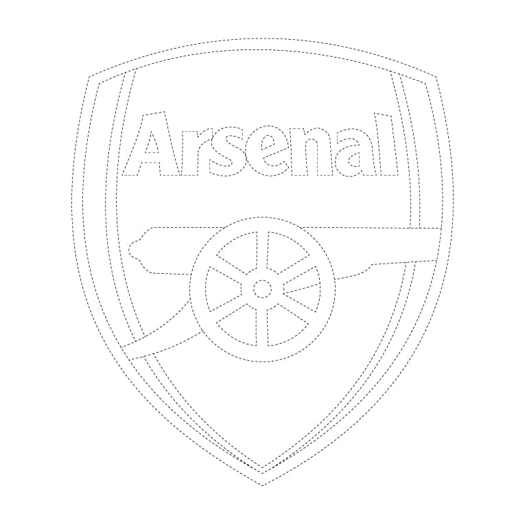 Arsenal Logo Tracing