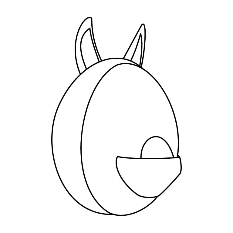 Aussie Egg Coloring Page