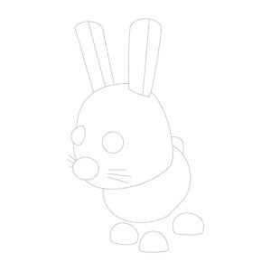 Adopt Me Bunny Coloring Page From Roblox - Drawing Gallery