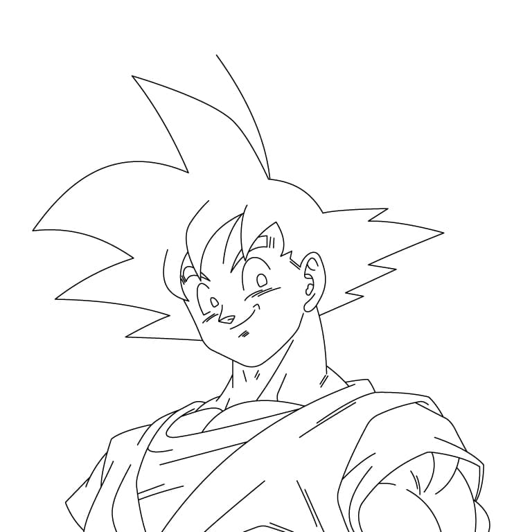 Goku Coloring Page