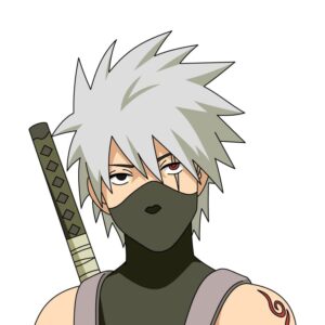 Kakashi Anbu Coloring Page and Tracing Page