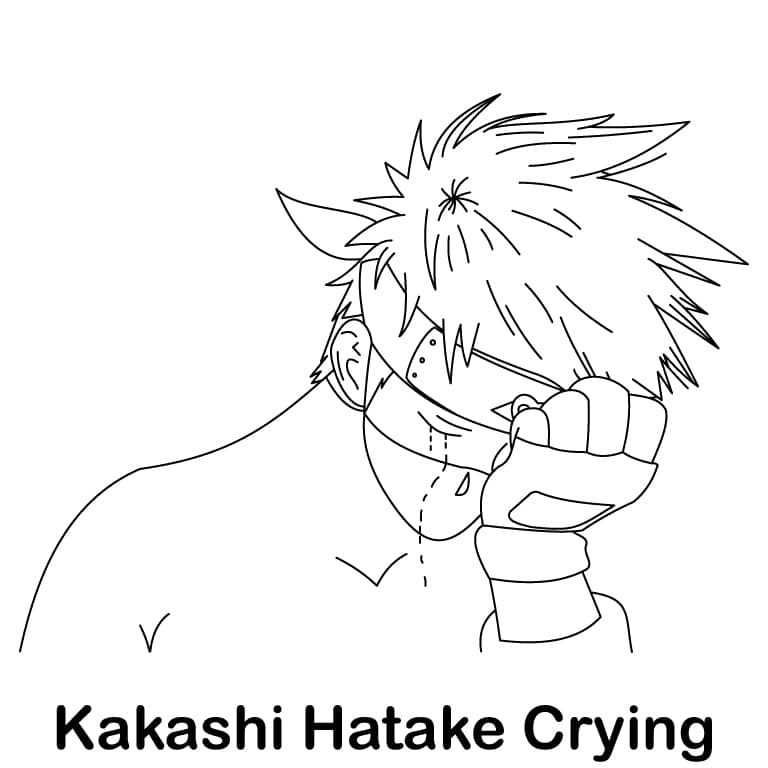 kakashi hatake crying