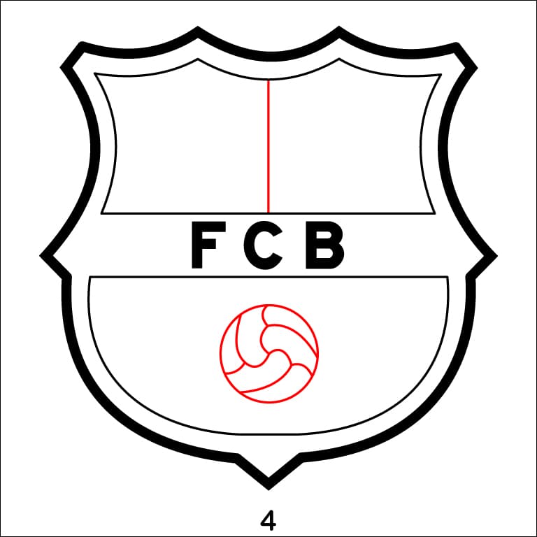 FC Barcelona Logo Step 4