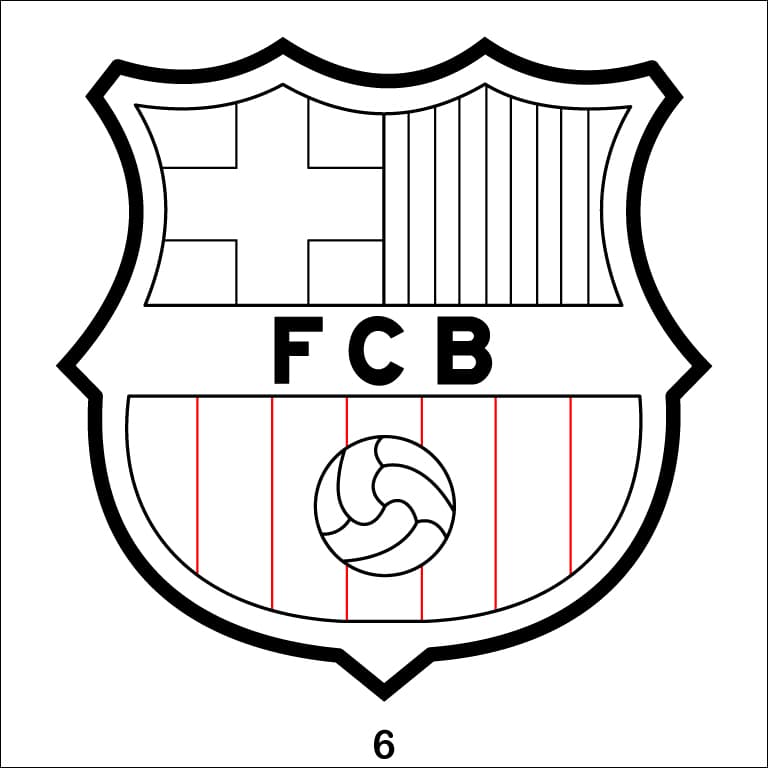 FC Barcelona Logo Step 6