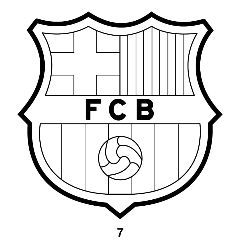 FC Barcelona Logo Step 7