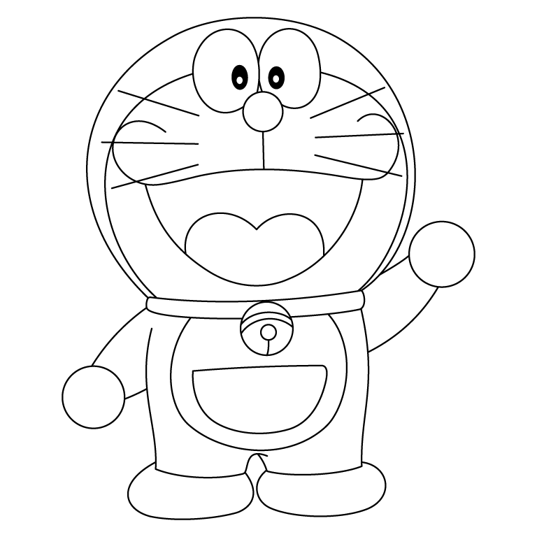 Doraemon Happy Waving