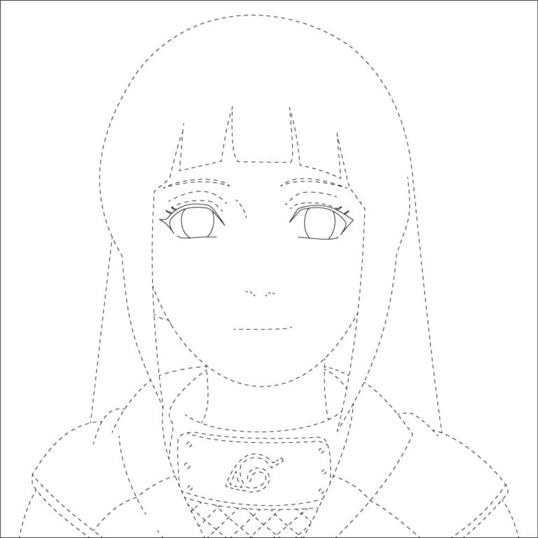 Hinata Hyuga Tracing Sheet