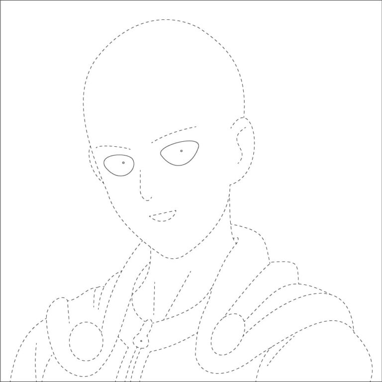 Saitama Tracing Sheet