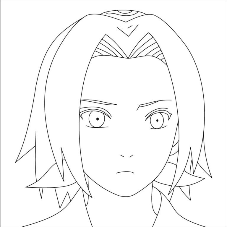 Sakura Haruno Coloring Sheet