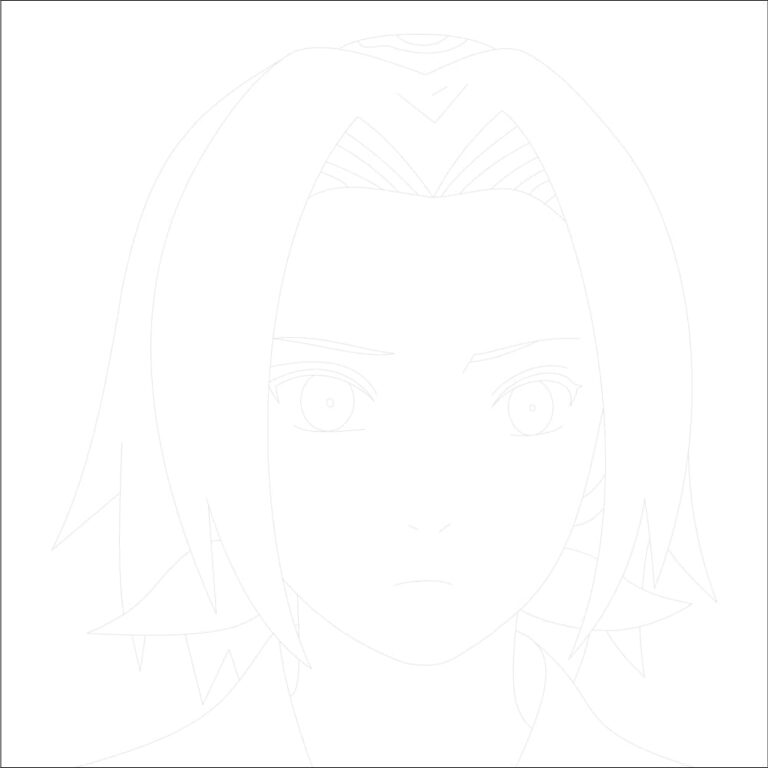 Sakura Haruno Trace By Image Sheet