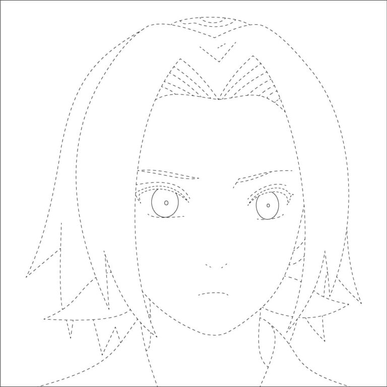 Sakura Haruno Tracing Sheet