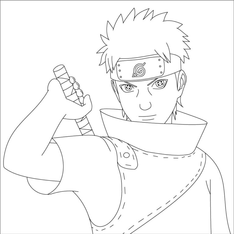 Shisui Uchiha Coloring Sheet