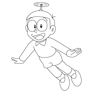 Nobita Flying