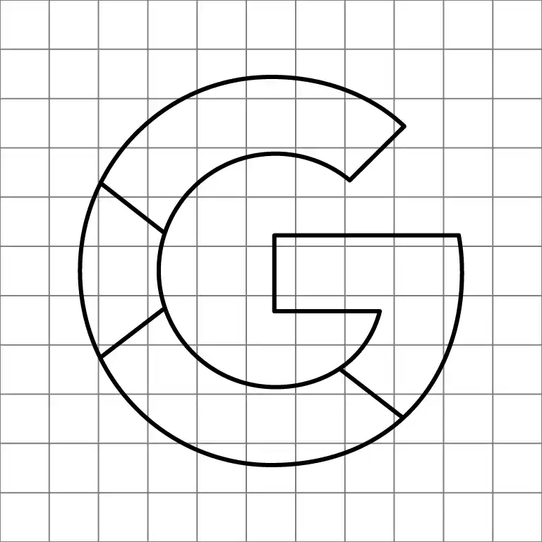 Google Logo Drawing Grid