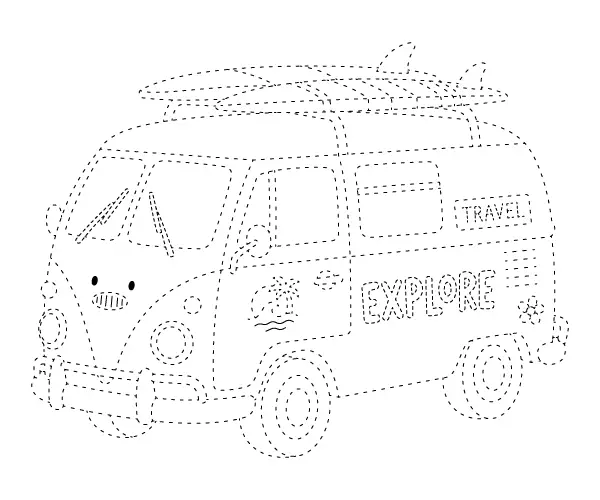 Beach Van Tracing Page