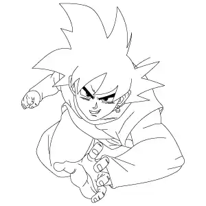 Goku Black Action Pose