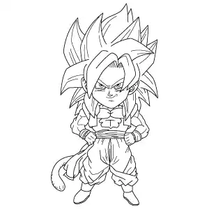 Goku SSJ4 Chibi