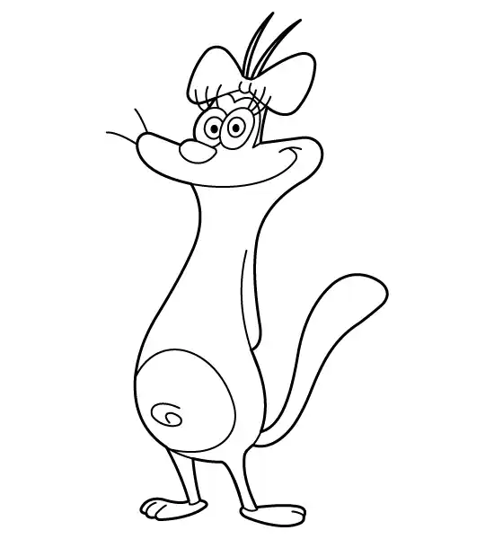 Olivia Coloring Page