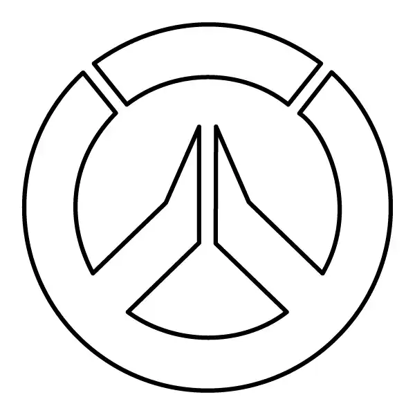 Overwatch Logo Coloring Page