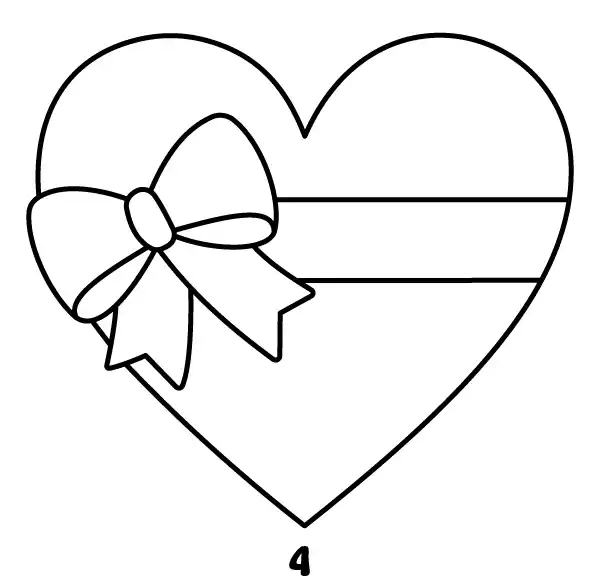 Heart With Ribbon Emoji Step 4