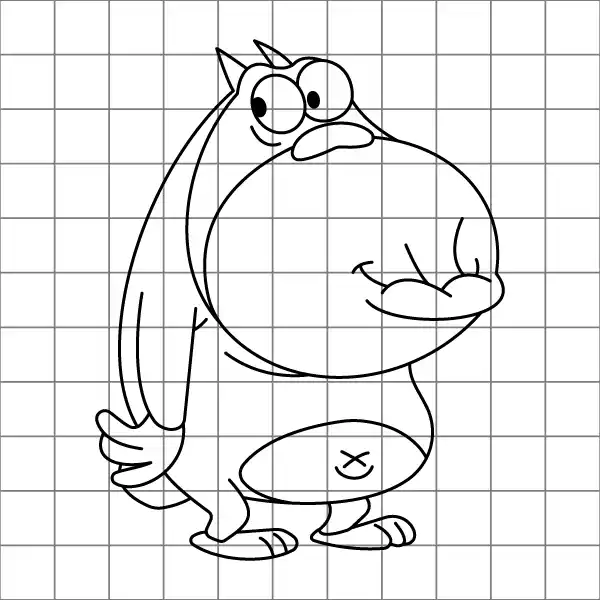 Bob Kid Drawing Grid