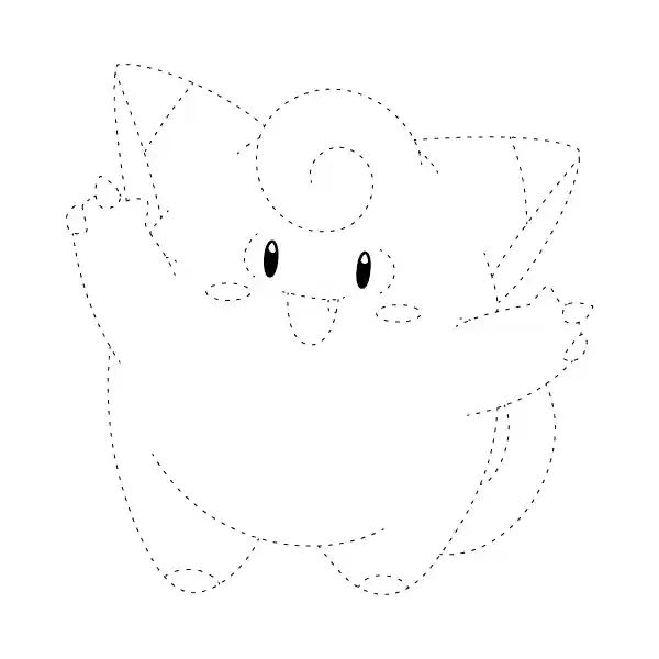 Clefairy Tracing Page.webp
