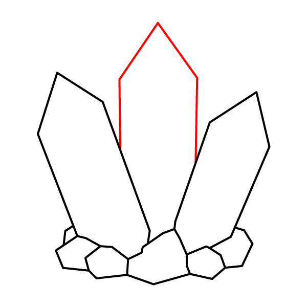 Crystal Cluster Step 3