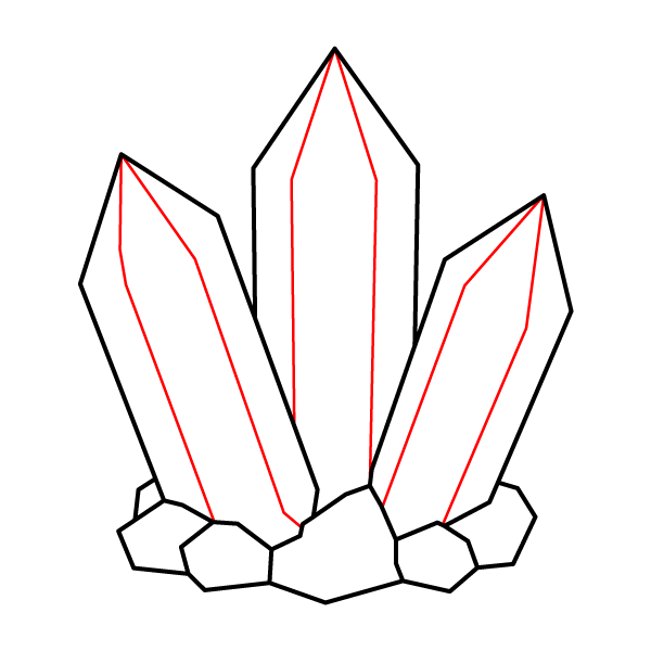 Crystal Cluster Step 4
