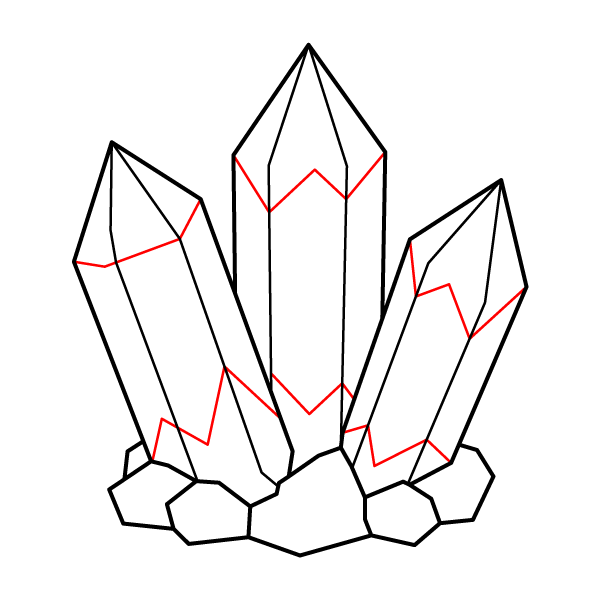Crystal Cluster Step 5