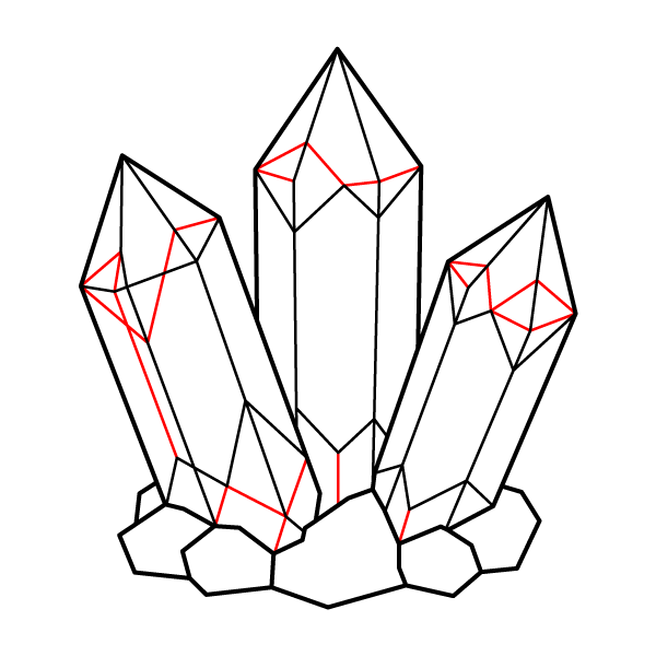 Crystal Cluster Step 6