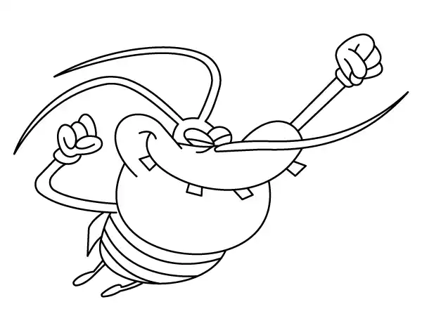 Dee Dee Action Coloring Page