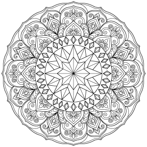 Faceted Star Mandala Thumbnail