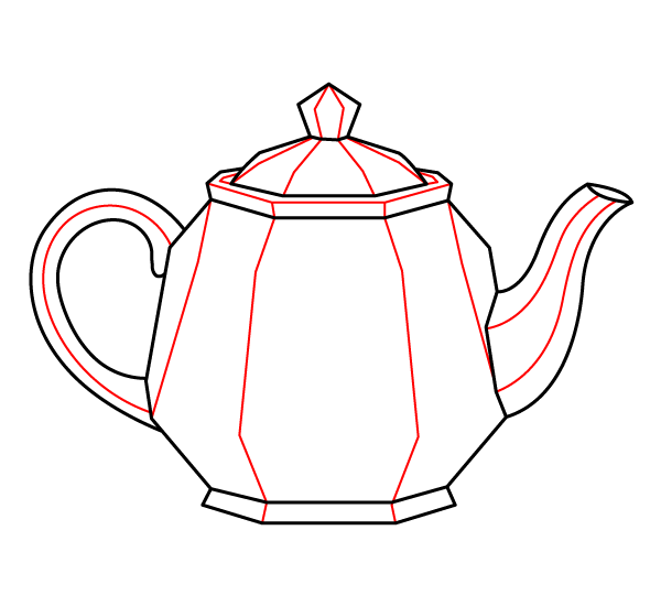 Faceted Teapot Step 3