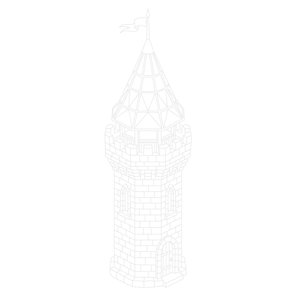 Geometric Castle Turret Trace By Image Page