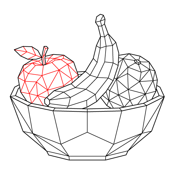 Geometric Fruit Bowl Step 7
