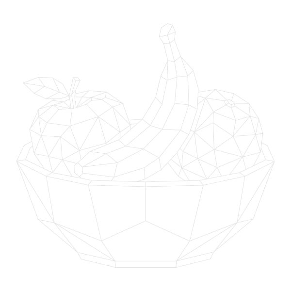 Geometric Fruit Bowl Trace By Image Page