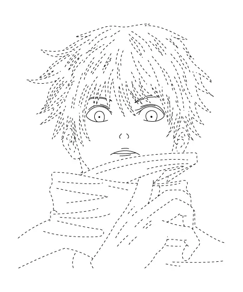 Gojo Close Up Tracing Page