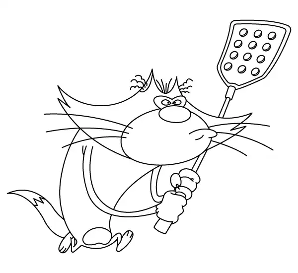 Jack Attacking Coloring Page