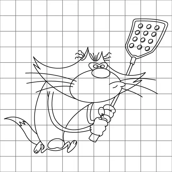 Jack Attacking Drawing Grid