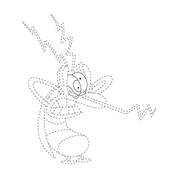 Joey Stressed Tracing Page