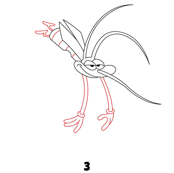 Joey on a Flower Step 3
