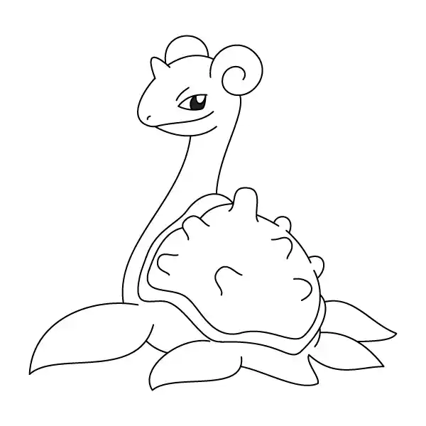 Lapras Coloring Page