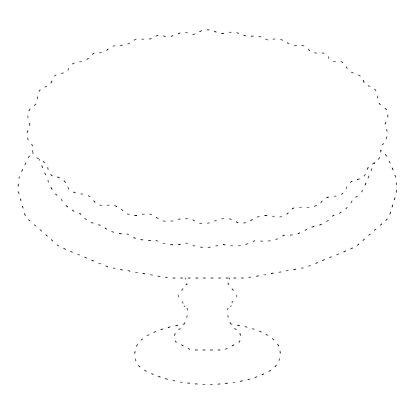 Layered Pie Basic Shapes Tracing Page
