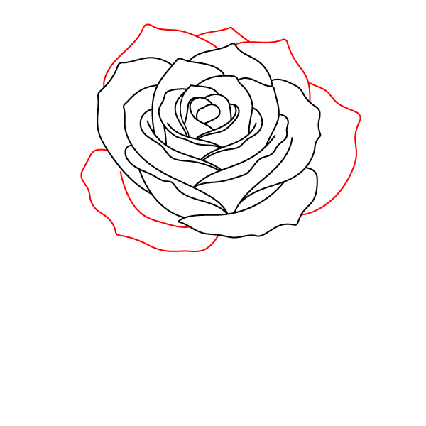 Layered Rose Bloom Step 6