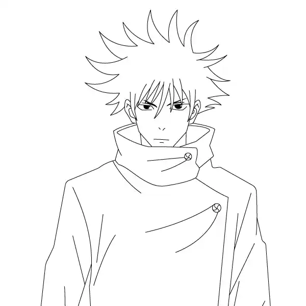 Megumi Fushiguro Coloring Page