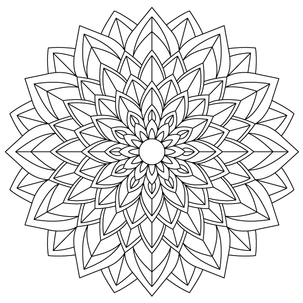 Nested Lotus Mandala Step 14