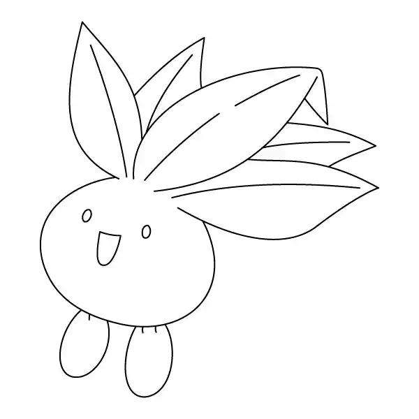 Oddish Coloring Page